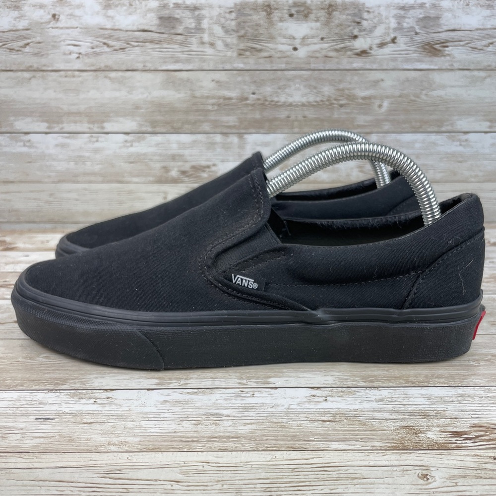 Vans Black Slip-On Athletic Shoes